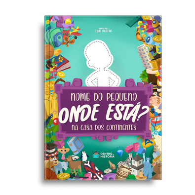 Capa do livro personalizado do Casa dos Continentes