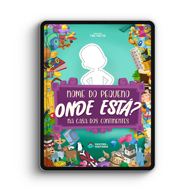 Capa do livro personalizado do A Casa dos Continentes