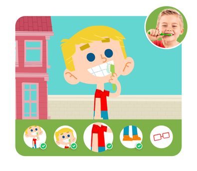 Personalização do protagonista na história personalizada do Dentro da História