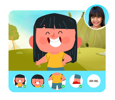 Personalização do protagonista na história personalizada do Linguagem Lúdica