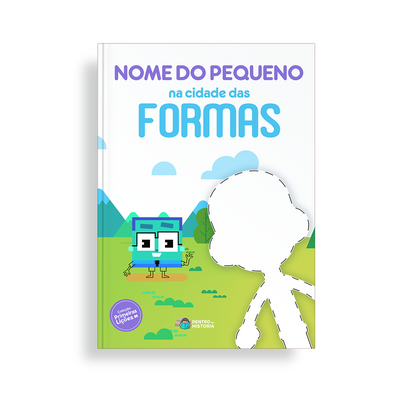 Capa do livro personalizado do Cidade das Formas