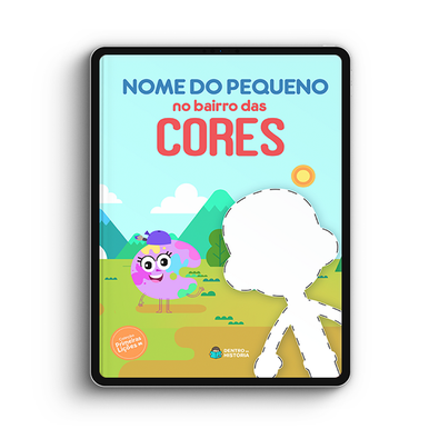 Capa do livro personalizado do O Bairro das Cores