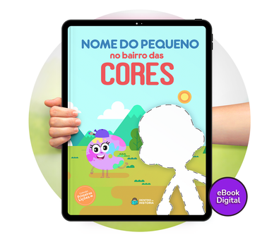 Cena do livro Personalizado do livro O Bairro das Cores