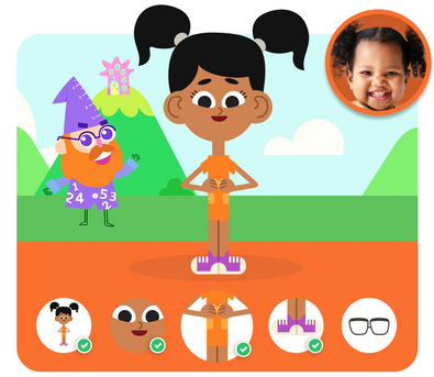 Personalização do protagonista na história personalizada do Aprendendo o bê-a-bá