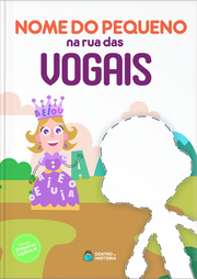 Capa do livro personalizado do Rua das Vogais