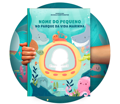 Cena do livro Personalizado do livro Parque da Vida Marinha