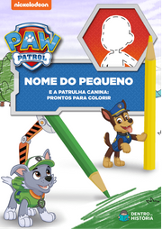 Capa do livro personalizado do Prontos para Colorir