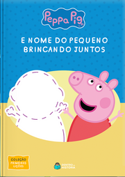 Capa do livro personalizado do Peppa Pig - Brincando Juntos