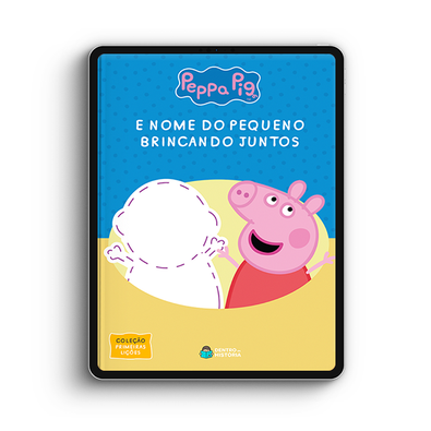 Capa do livro personalizado do Brincando juntos
