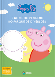 Capa do livro personalizado do Peppa Pig - Parque de Diversões
