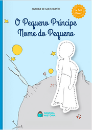 Capa do livro personalizado do Pequeno Príncipe
