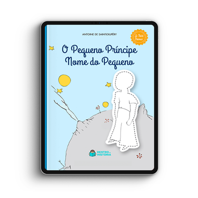 Capa do livro personalizado do O Pequeno Príncipe