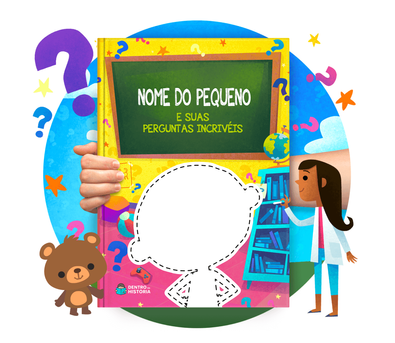 Cena do livro Personalizado do livro Perguntas Incríveis