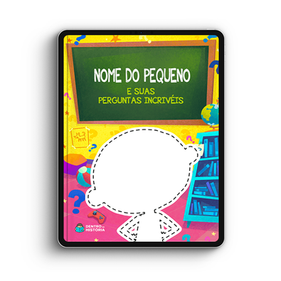 Capa do livro personalizado do Perguntas Incríveis