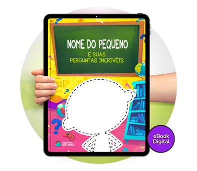 Cena do livro Personalizado do livro Perguntas Incríveis