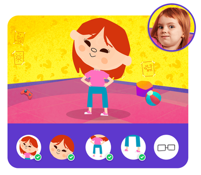 Personalização do protagonista na história personalizada do Dentro da História