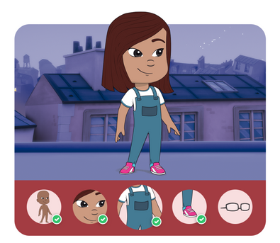 Personalização do protagonista na história personalizada do PJ Masks