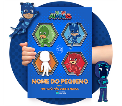 Cena do livro Personalizado do livro Um Herói não Desiste Nunca