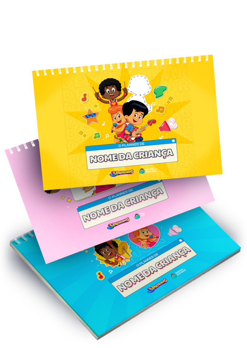Capa do Planner 3 palavrinhas