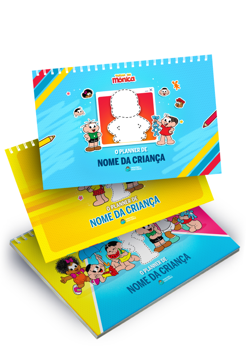 Capa do Planner Personalizado 2026 da Turma da Mônica