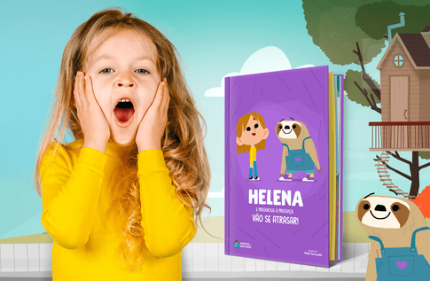 Foto de uma criança com sua Já Sei Me Cuidar