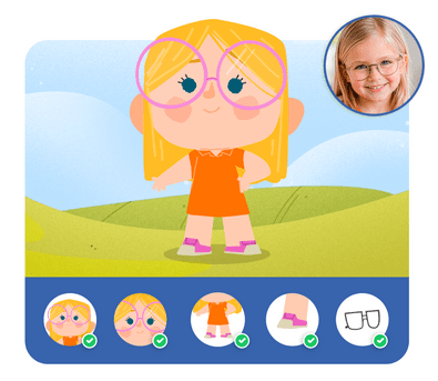 Personalização do protagonista na história personalizada do Ciranda Cultural