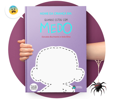 Cena do livro Personalizado do livro Quando Estou com Medo