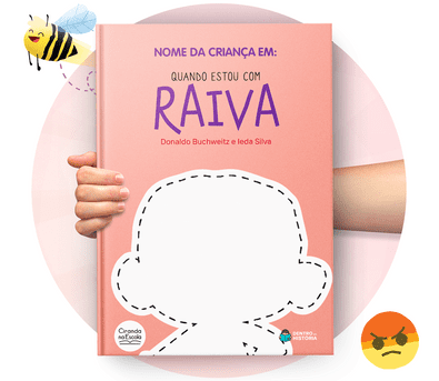 Cena do livro Personalizado do livro Quando Estou com Raiva