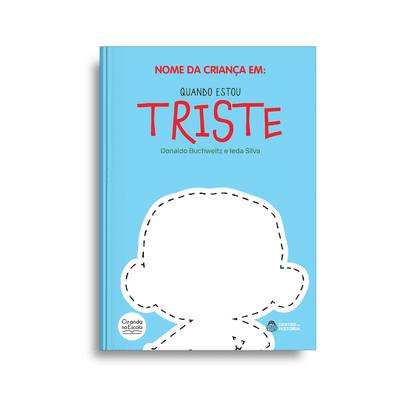 Capa do livro personalizado do Quando Estou Triste