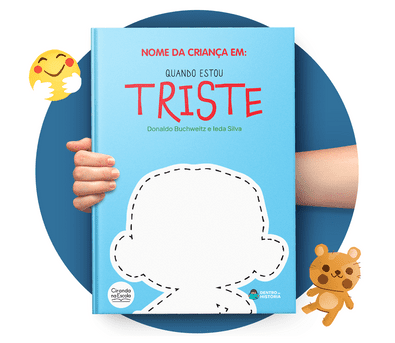 Cena do livro Personalizado do livro Quando Estou Triste