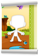 Capa do livro personalizado Régua de Crescimento Personalizada dos Dinossauros