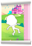 Capa do livro personalizado Régua de Crescimento Personalizada “Reino Encantado”