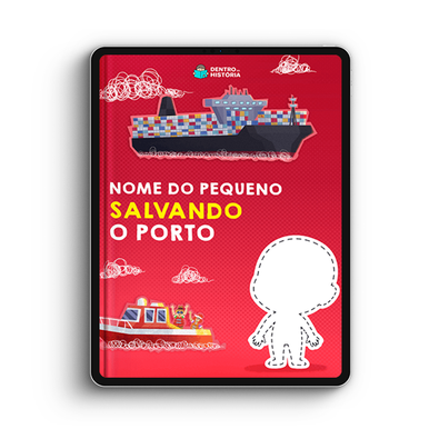 Capa do livro personalizado do Salvando o Porto