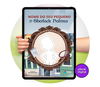 Cena do livro Personalizado do livro Sherlock Holmes