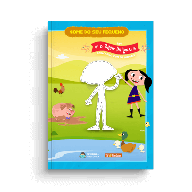 Capa do livro personalizado do Brincando com os Animais