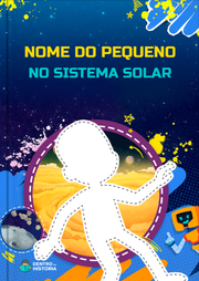 Capa do livro personalizado de Sistema Solar