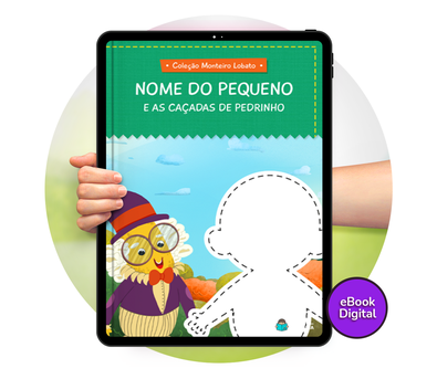 Cena do livro Personalizado do livro As Caçadas de Pedrinho