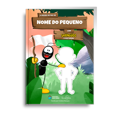 Capa do livro personalizado do Missão de Paz