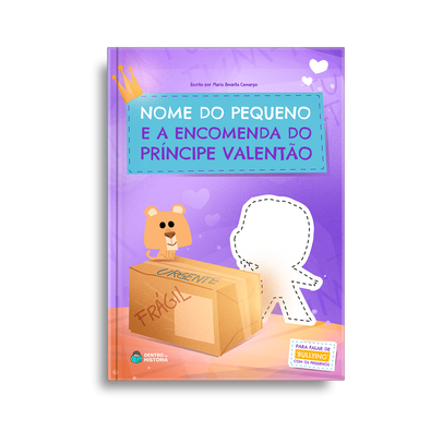 Capa do livro personalizado do A Encomenda do Príncipe Valentão