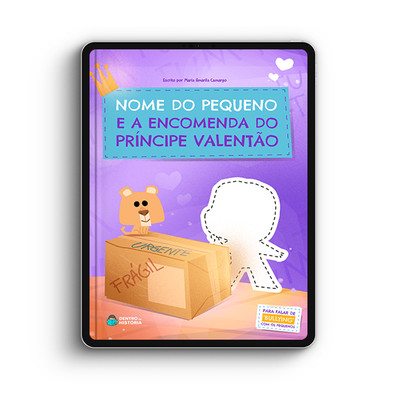 Capa do livro personalizado do A Encomenda do Principe Valentão
