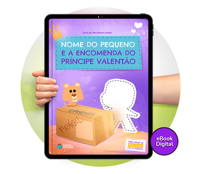 Cena do livro Personalizado do livro A Encomenda do Principe Valentão