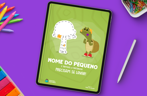 eBook "Tartúlio, a tartaruga, precisa se lavar!"