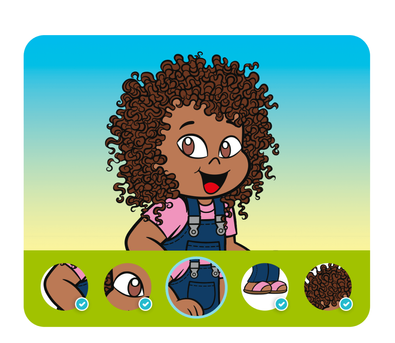 Personalização do protagonista na história personalizada do Turma da Mônica