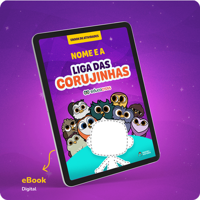 Capa do livro personalizado do Atividades da Liga das Corujinhas