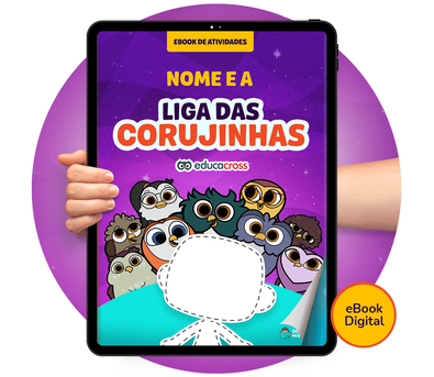 Cena do livro Personalizado do livro Atividades da Liga das Corujinhas