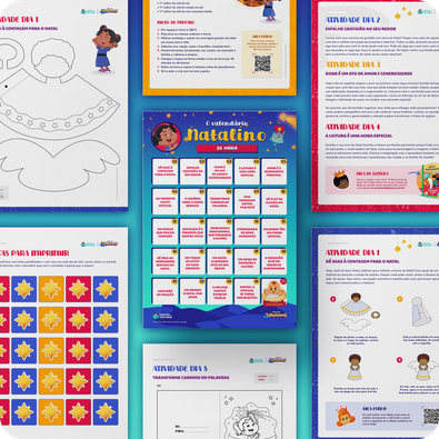 Capa do livro O Calendário Natalino Capa do livro O Calendário Natalino