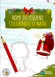 Capa do livro personalizado do Colorindo o Natal