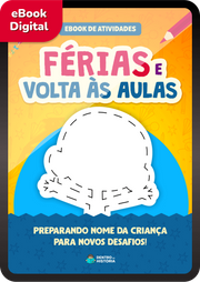 Capa do livro personalizado de Férias e volta às aulas