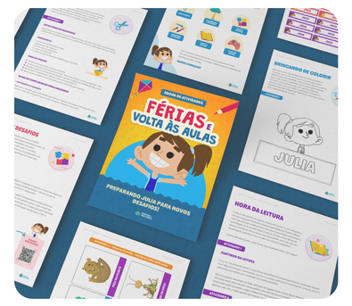 Cena do livro Personalizado do livro Férias e volta às aulas Cena do livro Personalizado do livro Férias e volta às aulas