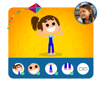 Personalização do protagonista na história personalizada do Dentro da História Personalização do protagonista na história personalizada do Dentro da História